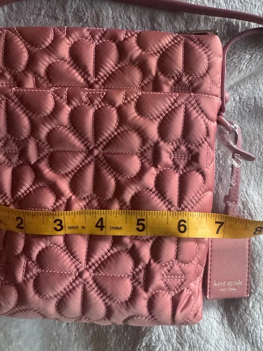 NWT KATE SPADE TILLY QUILTED SMALL CROSSBODY COSMETIC PINK RETAIL $148
